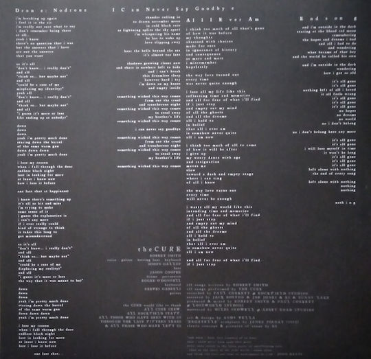 Cure Songs A Lost World Vinyl