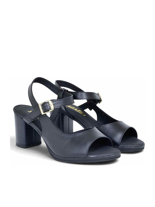 Damen Sandalen Aus Leder Anatomisch Schwarz