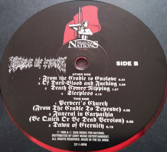 Cradle Filth From Cradle To Enslave 1 Vinyl