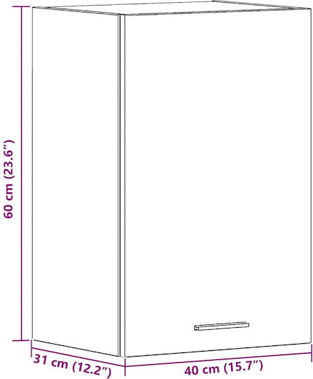 Μαύρο 40x31x60εκ.