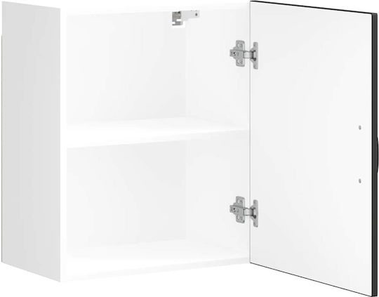 Kalmar Corner Wall Kitchen Cabinet Black 50x31x60cm