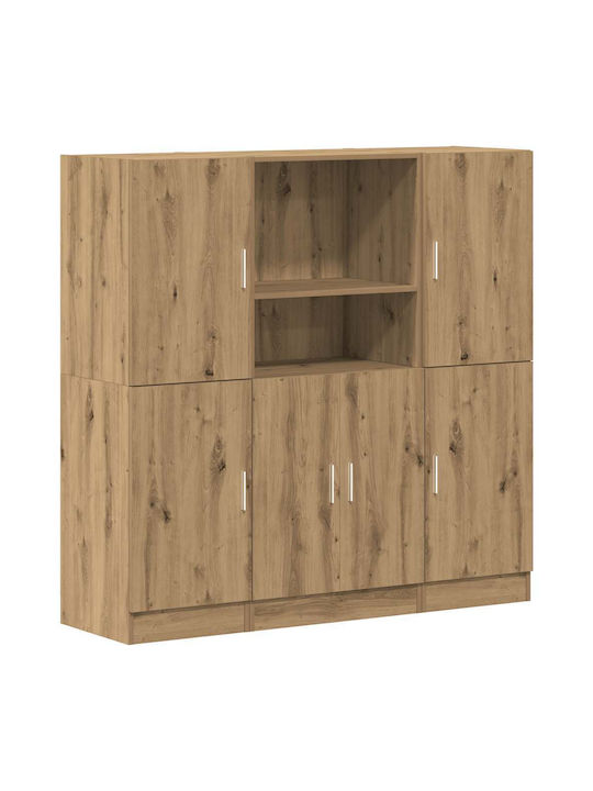 Oak Kitchen Tall Cupboard 133x41.5x131.5cm