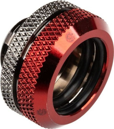 Bitspower Multi-link Adapter Connection Straight G1/4 Inch Male To 16mm Od Hardtube Glossy Black Red
