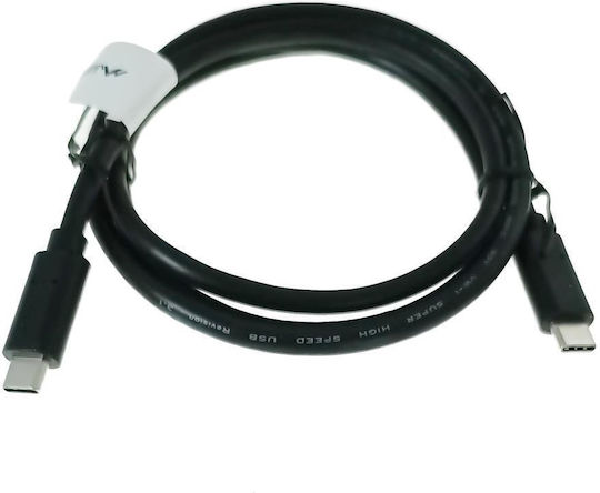Lanberg USB 3.2 Video Cable USB-C male - USB-C 100W PD Μαύρο 1m CA-CMCM-32CU-0010-BK
