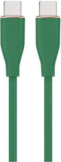 Gembird USB 2.0 Cable USB-C Male - USB-C / USB-A Female 60W Green 1.5m