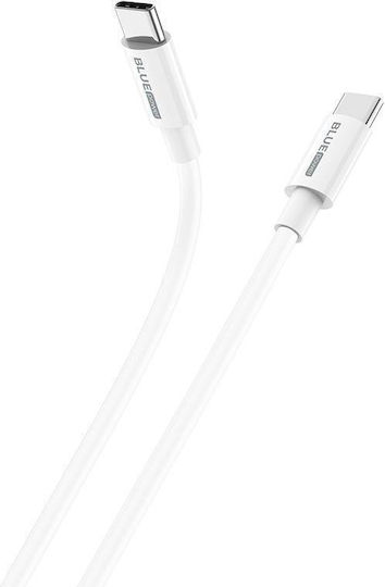 Blue Power USB 2.0 Cable USB-C male - USB-C 100W Λευκό 1m 314528