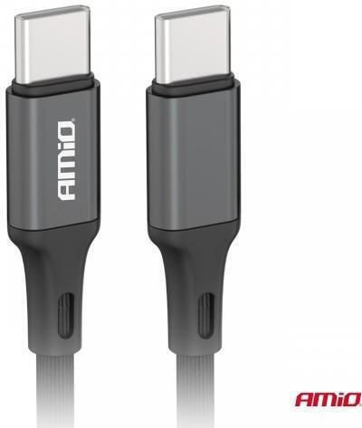 AMiO USB 2.0 Cable USB-C male - USB-C 60W Black 2m (03903)