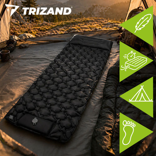 Trizand Αυτοφούσκωτο Μονό Υπόστρωμα Camping 190x60cm Πάχους 2cm