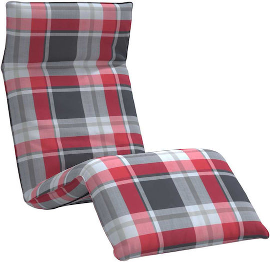 vidaXL Oxford Oxford Șezlong De Plajă Roșu Pliabil Metalic 175x54cm