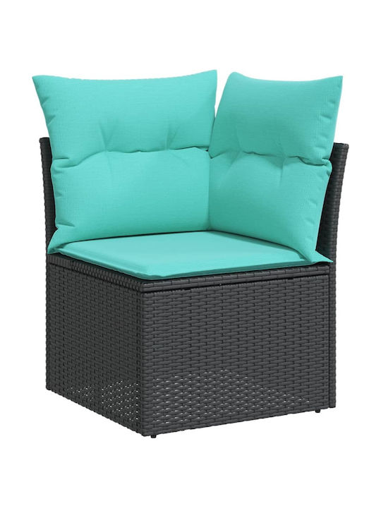 Outdoor Corner Rattan Sofa With Cushions 62x62x69cm
