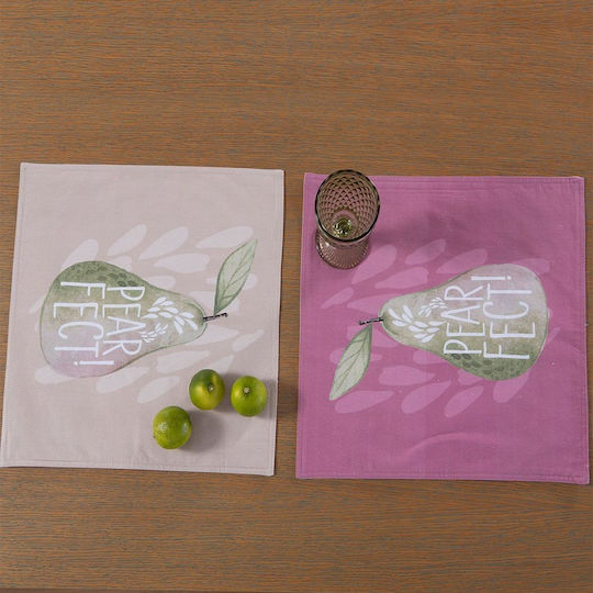 Nef-Nef Homeware Pearfect Σουπλά Υφασμάτινο Μωβ 40x40cm Nef-Nef Homeware Pearfect Σουπλά Υφασμάτινο Μωβ 40x40cm