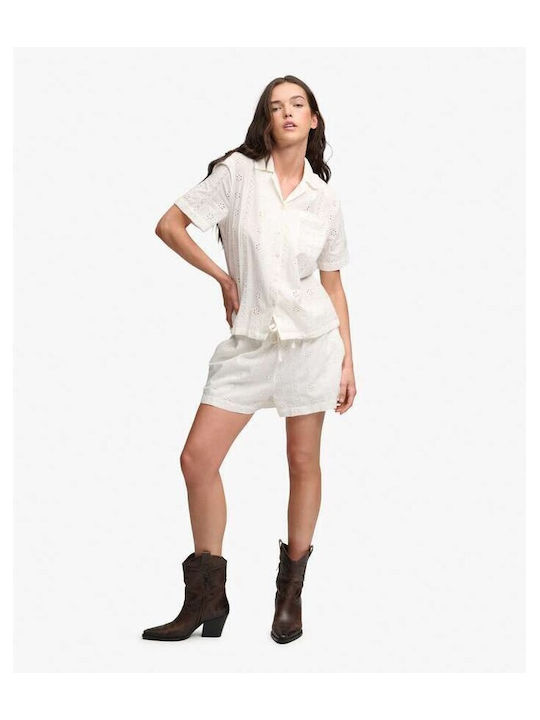 Heritage Short Sleeve Women's Shirt Off White