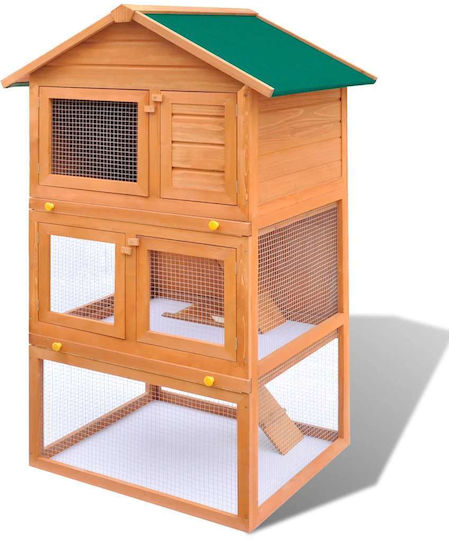 vidaXL 273757 Wooden Cage for Rabbits