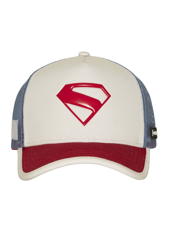 Capslab X Dc Comics Șapcă Trucker Albă