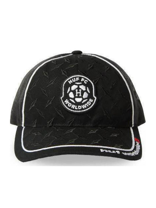 Huf Diamond Plate Trucker Hat Cap Black Ht00999-black