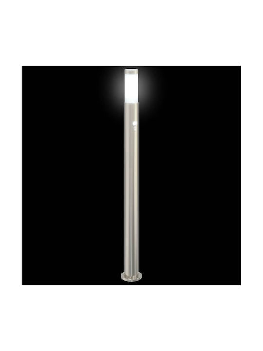 vidaXL Outdoor Small Post Floor Lamp 40W IP44 for E27 Silver
