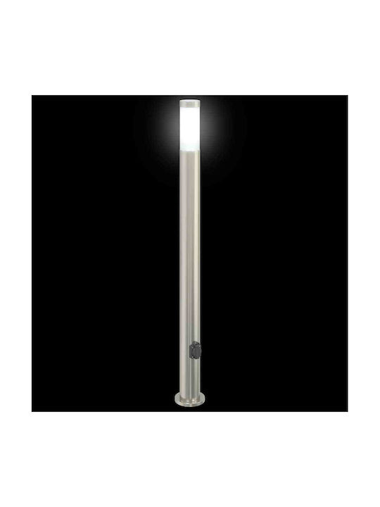 vidaXL Φωτιστικό Κολωνάκι Εξωτερικού Χώρου 40W IP44 για Ντουί E27 Ασημί