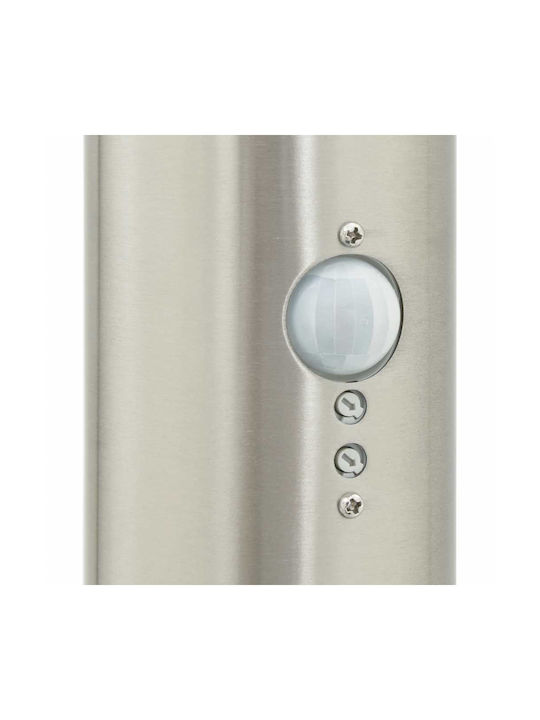 vidaXL Outdoor Small Post Floor Lamp 40W IP44 for E27 Silver