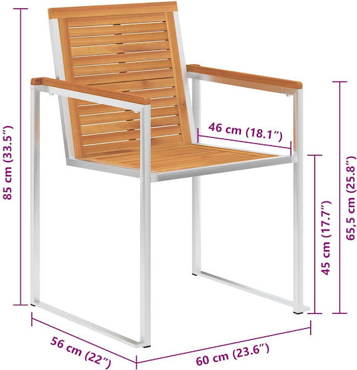 Ess- und Küchenstühle Hölzernes Rot 8Stücke 60x56x85cm