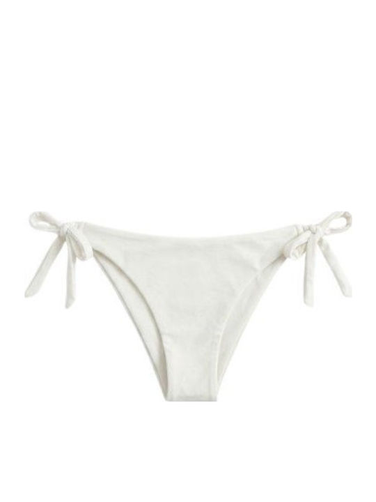 Slip Bikini Inferioare Cu Dantelă Alb