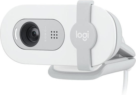 Logitech Brio 100 Web Camera Full HD 1080p Λευκή 960-001617