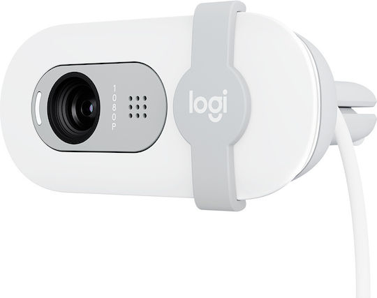 Logitech Brio 100 Web Camera Full HD 1080p Λευκή 960-001617