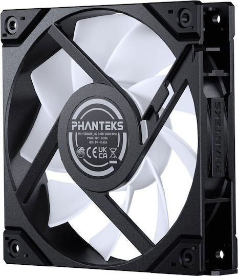 Phanteks M25G2-120 Case Fan (2000rpm / 72.72cfm) with ARGB Lighting and 6-Pin Connection