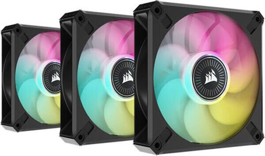 Corsair iCUE ML120 RGB Elite Premium Case Fan (2000rpm / 58.10cfm) με Σύνδεση 4-Pin PWM 3τμχ
