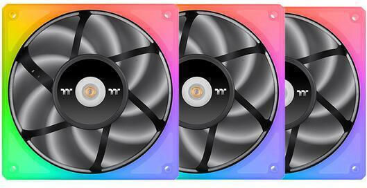 Thermaltake TOUGHFAN 12 Ventilator Pentru Carcasă Radiator Cu Presiune Statică Ridicată 120mm (2000rpm / 53,75cfm) Cu Iluminare RGB Și Conexiune 9 Pini