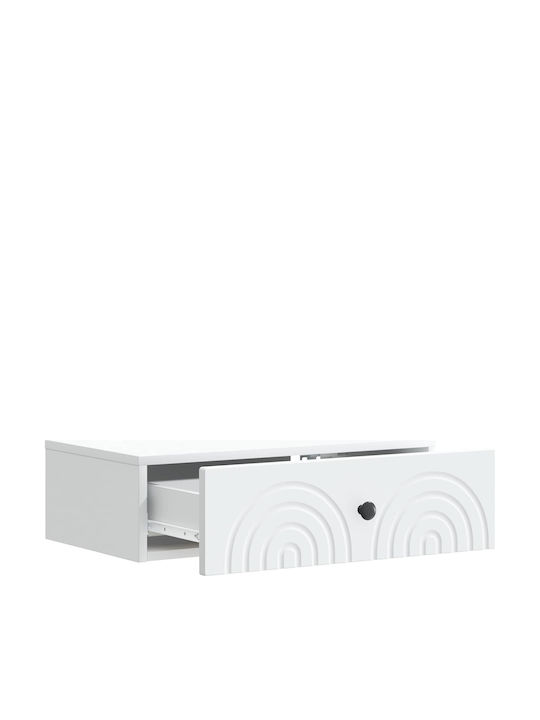 Metal Console White L59xW34.5xH17cm