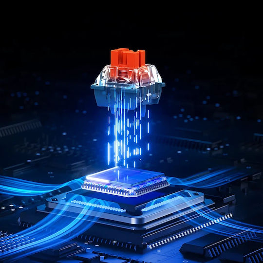 MCHOSE Ace 68 Gaming Πληκτρολόγιο 65% με Magnetic διακόπτες και RGB φωτισμό (Αγγλικό US) Λευκό