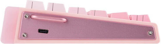 Aula Hero 84 HE Wireless Gaming Mechanical Keyboard 75% with RGB Lighting English US Pink