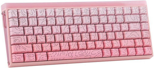 Aula Hero 84 HE Wireless Gaming Mechanical Keyboard 75% with RGB Lighting English US Pink