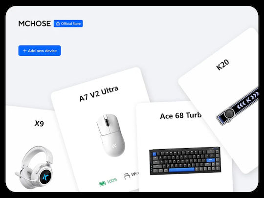 MCHOSE Ace 68 Turbo Gaming Πληκτρολόγιο 65% με Magnetic διακόπτες και RGB φωτισμό (Αγγλικό US)