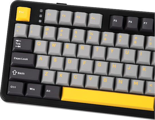 Aula F108 Ασύρματο Gaming Μηχανικό Πληκτρολόγιο με Custom διακόπτες και RGB φωτισμό (Αγγλικό US)