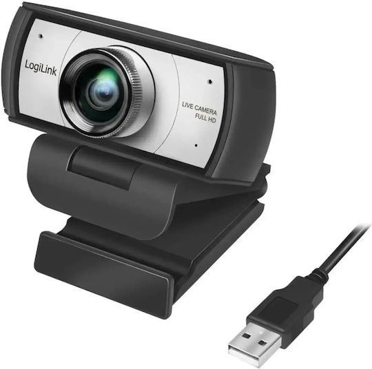 LogiLink UA0377 Web-Kamera Full HD 1080p Schwarz UA0377