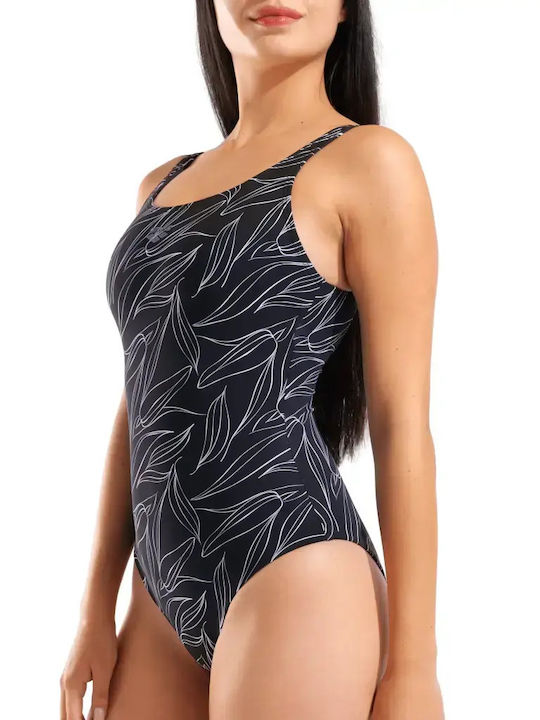 Back One Piece Swimsuit Black