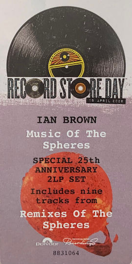 Ian Brown Music Spheres 1 Vinyl