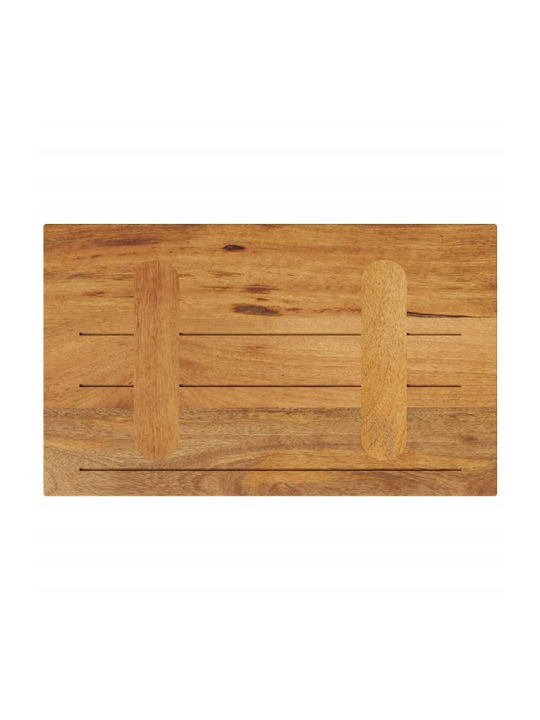 vidaXL Rectangular Table Surface Made of Solid Mango Wood 40x20x3.8cm 371615