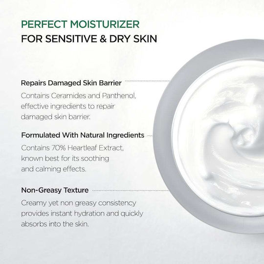 Anua Heartleaf 70% Intense Calming Ενυδατική Κρέμα Προσώπου με Ceramides & Πανθενόλη 50ml