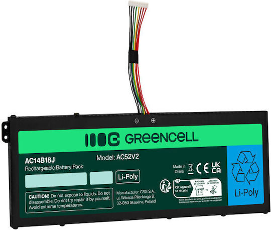 Green Cell Compatible Battery for Acer Aspire Acer Aspire 3 A315-23, A315-55G, ES1-111M, ES1-331, ES1-531 with 3600mAh