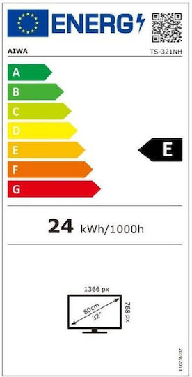 Aiwa Смарт Телевизор 32" HD Ready LED TS-321NH (2025)