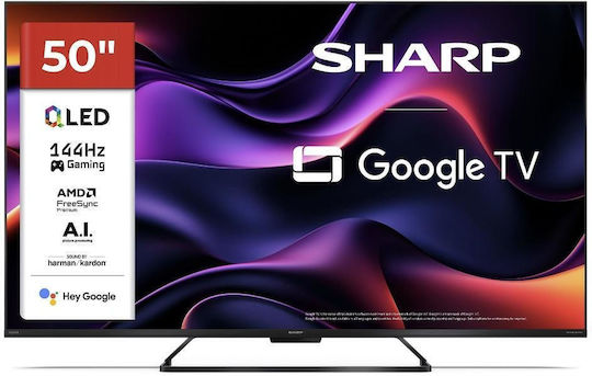 Sharp Smart Τηλεόραση 50" 4K UHD QLED 50HR8465E HDR (2023)