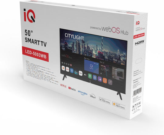 IQ Smart Τηλεόραση 50" 4K UHD LED LED-5003WB (2025)