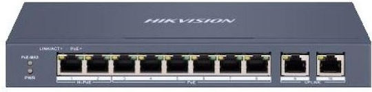 Hikvision DS-3E0310HP-EI Неуправляем L2 PoE++ Switch с 8 Портове Гигабитови (1Gbps) Ethernet