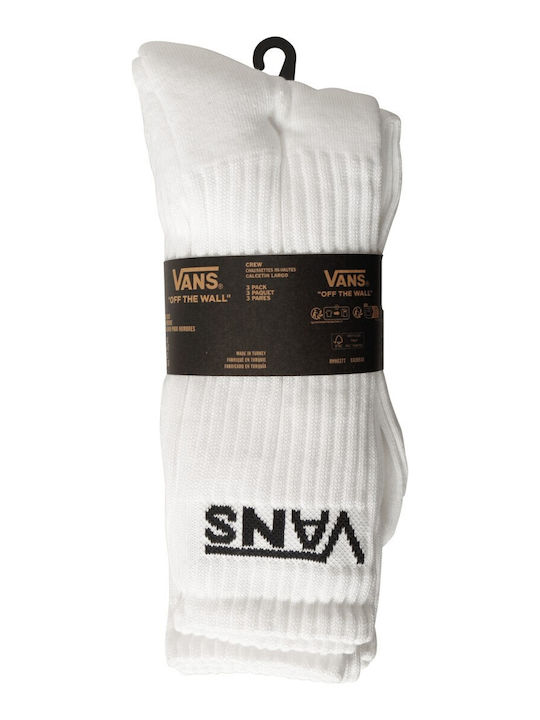Vans Classic Crew Șosete Alb 3Pachet