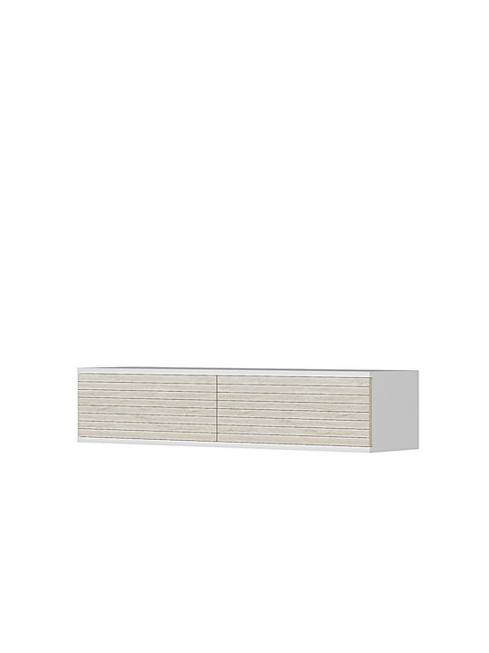 Ράφι Τοίχου με LED Λευκό 120x30x26εκ.