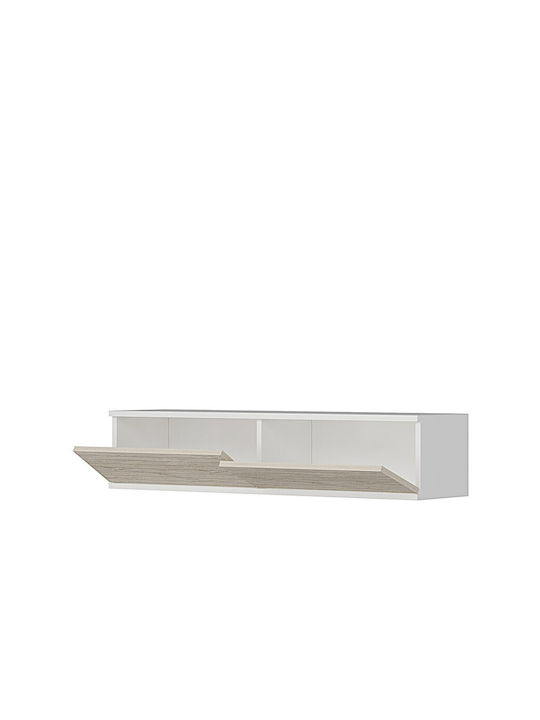Ράφι Τοίχου με LED Λευκό 120x30x26εκ.