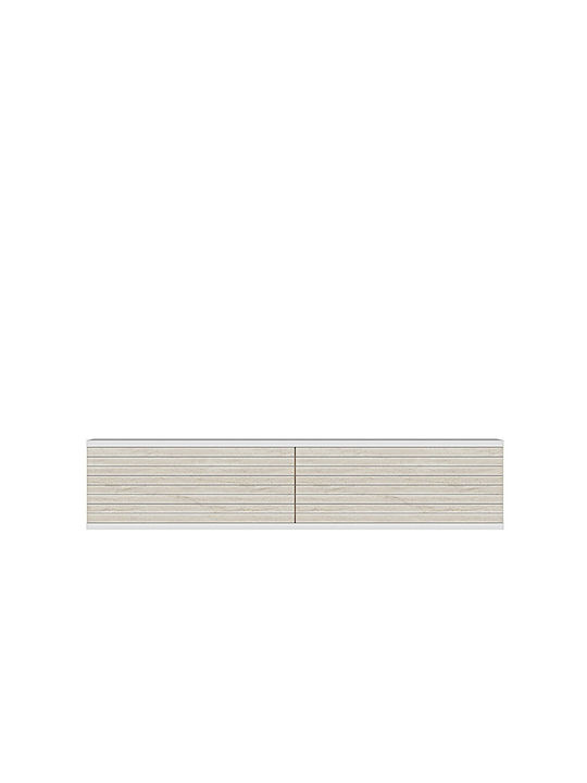 Ράφι Τοίχου με LED Λευκό 120x30x26εκ.
