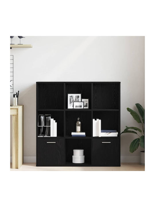 Βιβλιοθήκη Μαύρη Δρυς 98x29x97.5εκ.